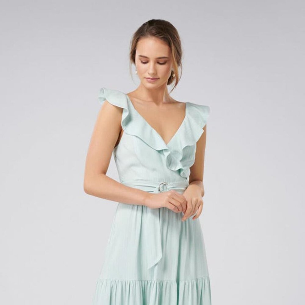 Ever New (AKA Forever New) Alessia Mint Maxi Dress (Wedding Guest, Baby Shower)
